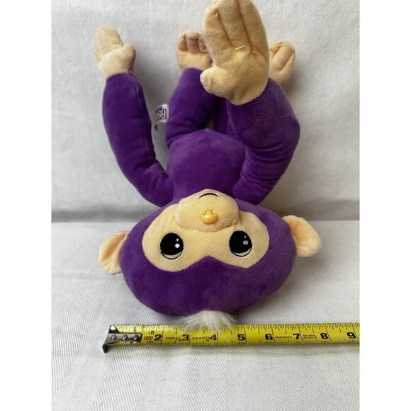 Commonwealth Fingerlings Monkey Purple Plush Stuffed Animal Chimp Ape 12" - Picture 7 of 7